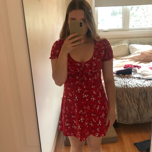 Cute summer dress with ruffles around the chest - Picture 4 of 5